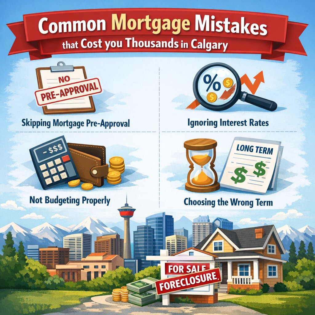 Common Mortgage Mistakes that cost you thousands in Calgary